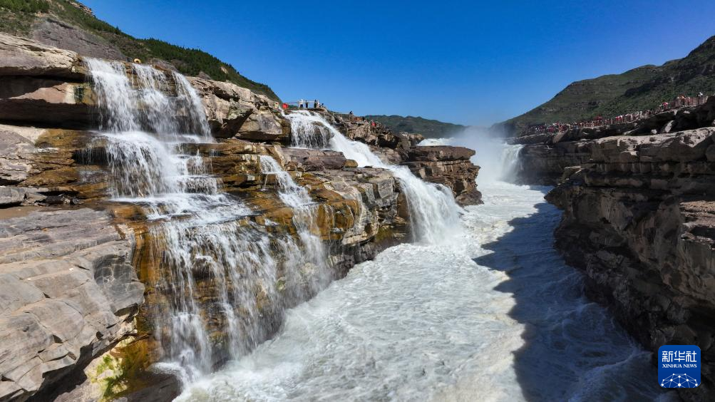 壺口瀑布現(xiàn)“清流飛瀑”景觀